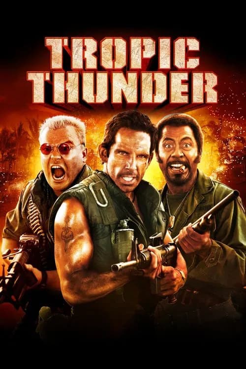 Portada de Tropic Thunder, ¡una guerra muy perra!
